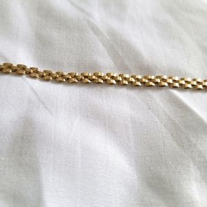 10k yellow gold rolex link 18" necklace